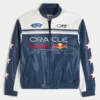 Oracle Red Bull Racing Graphic Faux Leather Jacket