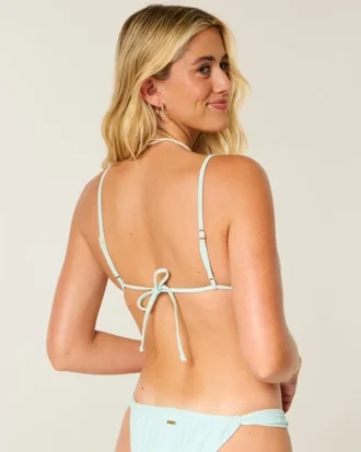 Over-the-Shoulder Beaded Triangle Bikini Top