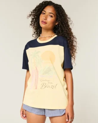 Oversized Brazil Graphic Tee