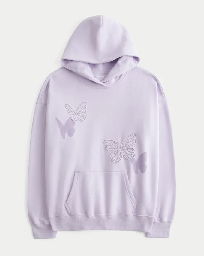 Oversized Butterfly Graphic Hoodie Oversized Butterfly Graphic Hoodie