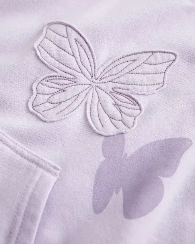 Oversized Butterfly Graphic Hoodie Oversized Butterfly Graphic Hoodie