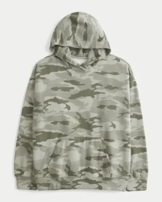 Oversized Camo Hoodie