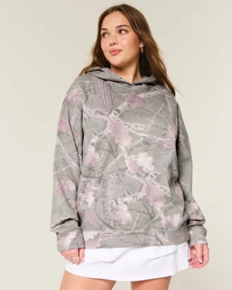 Oversized Camo Hoodie