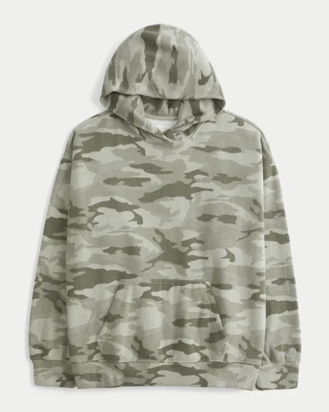 Oversized Camo Hoodie