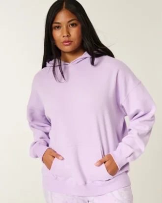 Oversized Camo-Lined Hood Hoodie Oversized Camo-Lined Hood Hoodie