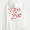 Oversized Candy Cane Graphic Hoodie Oversized Candy Cane Graphic Hoodie