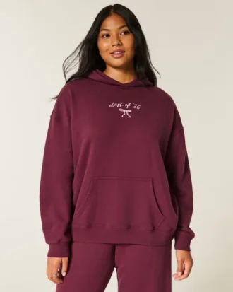 Oversized Class of ’26 Graphic Hoodie