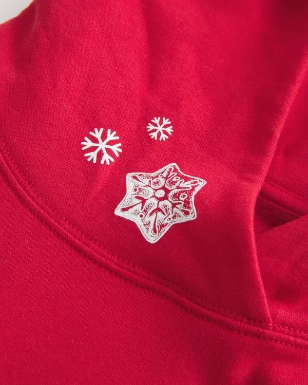 Oversized Glitter Print Sugar Graphic Hoodie Oversized Glitter Print Sugar Graphic Hoodie