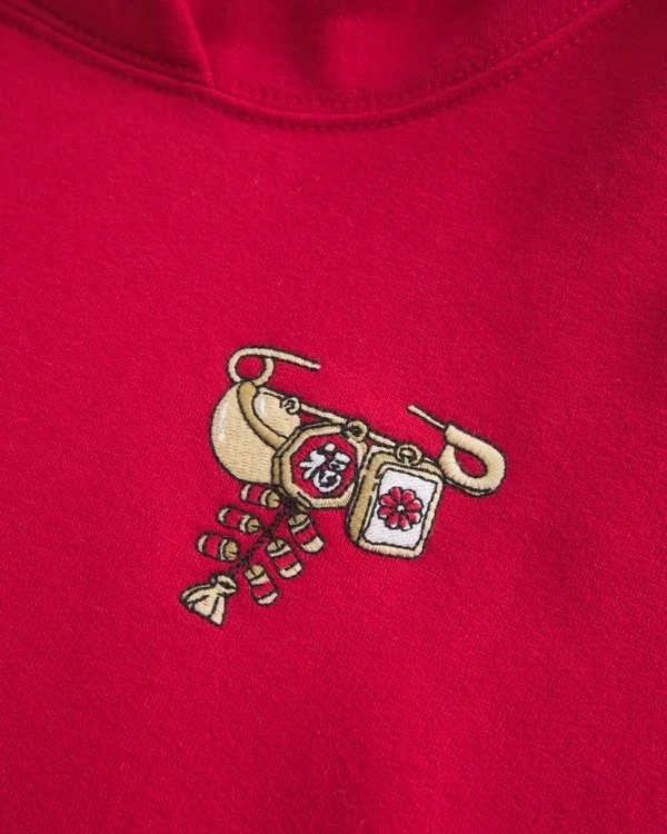 Oversized Good Luck Charm Graphic Hoodie Oversized Good Luck Charm Graphic Hoodie