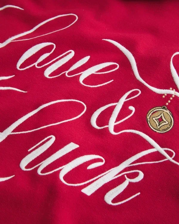 Oversized Good Luck Charm Graphic Hoodie Oversized Good Luck Charm Graphic Hoodie