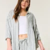 Oversized Linen-Blend Shirt