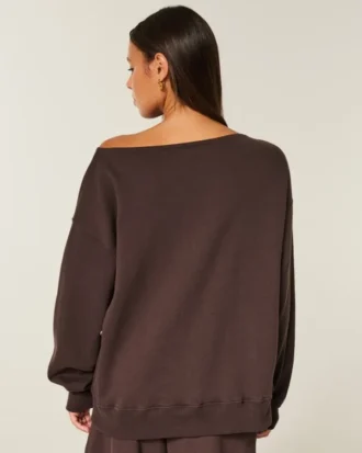 Oversized Off-the-Shoulder Sweatshirt