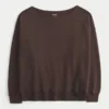 Oversized Off-the-Shoulder Sweatshirt