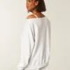 Oversized Off-the-Shoulder Sweatshirt