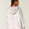 Oversized Pink Camo Zip-Up Hoodie