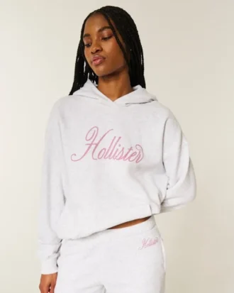 Oversized Sparkle Logo Graphic Hoodie Oversized Sparkle Logo Graphic Hoodie