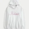 Oversized Sparkle Logo Graphic Hoodie Oversized Sparkle Logo Graphic Hoodie