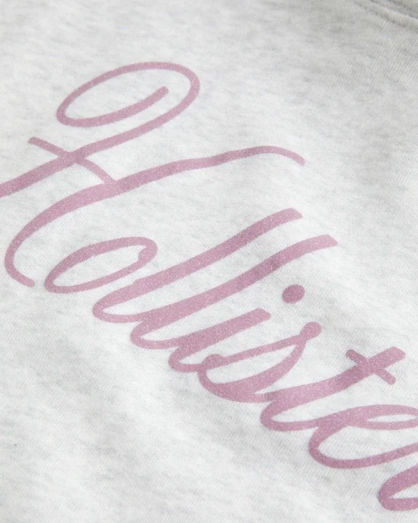 Oversized Sparkle Logo Graphic Hoodie Oversized Sparkle Logo Graphic Hoodie