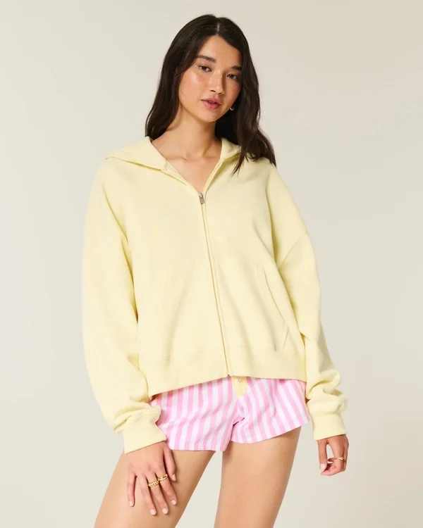 Oversized Starfish Graphic Zip-Up Hoodie Oversized Starfish Graphic Zip-Up Hoodie