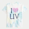 Oversized Tie-Dye I Heart UV Graphic Tee Oversized Tie-Dye I Heart UV Graphic Tee