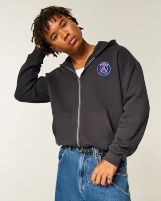 Paris Saint-Germain F.C. Graphic Zip-Up Hoodie