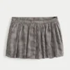 Plaid Bubble Mini Skirt