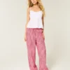 Pull-On Slub Pants