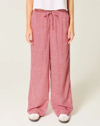Pull-On Slub Pants