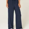 Pull-On Slub Pants