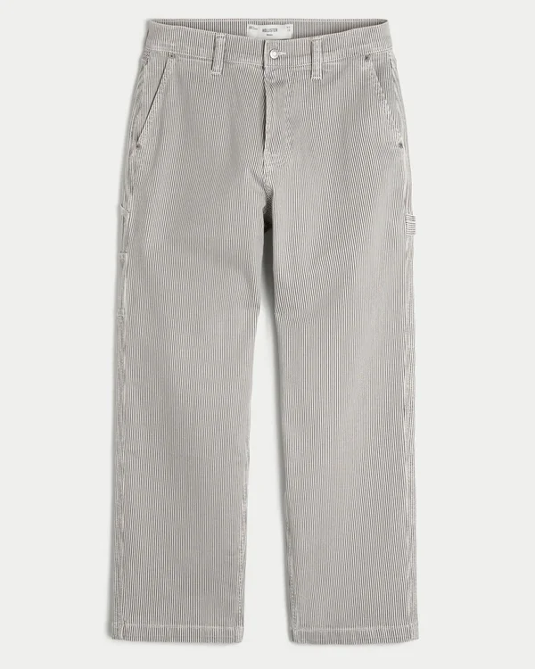 Railroad Stripe Baggy Painter Jeans Railroad Stripe Baggy Painter Jeans