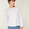Relaxed Long-Sleeve Cotton Crew T-Shirt
