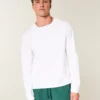 Relaxed Long-Sleeve Cotton Crew T-Shirt