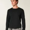 Relaxed Long-Sleeve Cotton Crew T-Shirt
