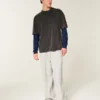 Relaxed Long-Sleeve Cotton Crew T-Shirt
