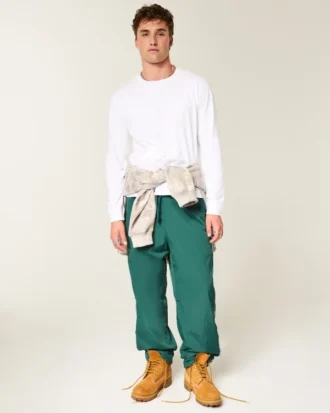 Relaxed Long-Sleeve Cotton Crew T-Shirt