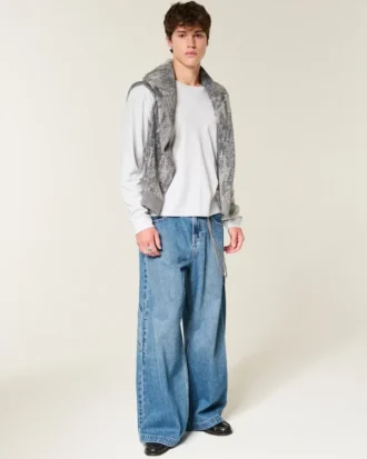 Relaxed Long-Sleeve Cotton Crew T-Shirt