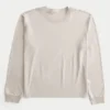 Relaxed Long-Sleeve Cotton Crew T-Shirt