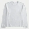 Relaxed Long-Sleeve Cotton Crew T-Shirt