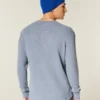 Relaxed Long-Sleeve Thermal Crew T-Shirt