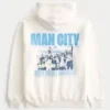 Relaxed Manchester City Graphic Hoodie
