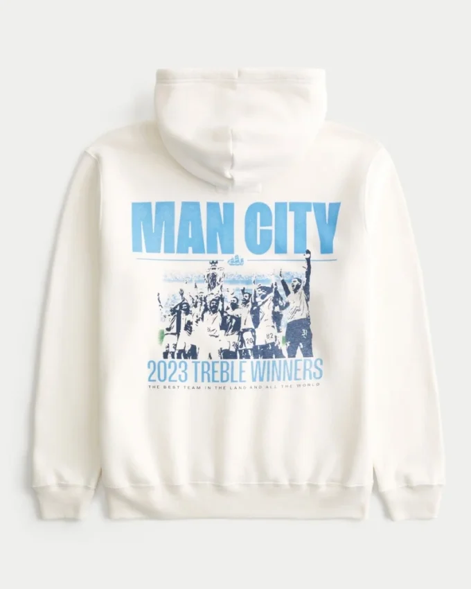 Relaxed Manchester City Graphic Hoodie