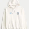 Relaxed Manchester City Graphic Hoodie
