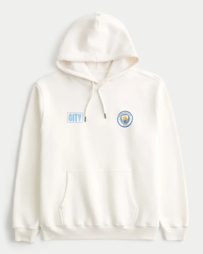 Relaxed Manchester City Graphic Hoodie