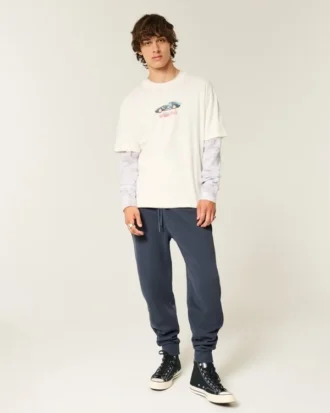 Relaxed Rib Joggers