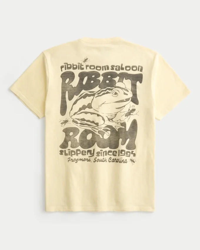 Relaxed Ribbit Room Saloon Graphic Tee