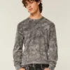 Relaxed Thermal Long-Sleeve Camo Crew Shirt