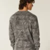 Relaxed Thermal Long-Sleeve Camo Crew Shirt