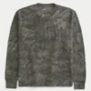Relaxed Thermal Long-Sleeve Camo Crew Shirt