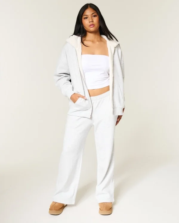 Reversible Faux Fur-Lined Fleece Zip-Up Hoodie Reversible Faux Fur-Lined Fleece Zip-Up Hoodie