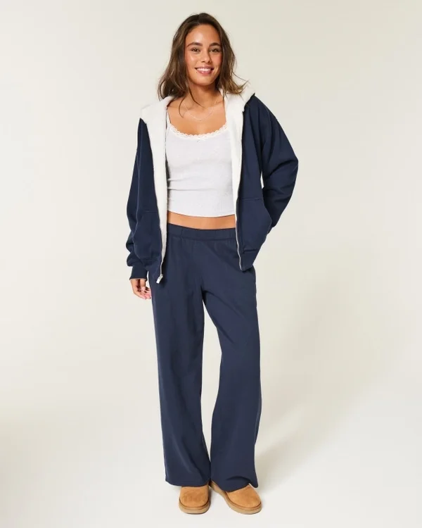 Reversible Faux Fur-Lined Fleece Zip-Up Hoodie Reversible Faux Fur-Lined Fleece Zip-Up Hoodie